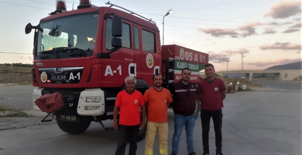 Kargı Orman işletme İzmir'de ki yangına yetişti
