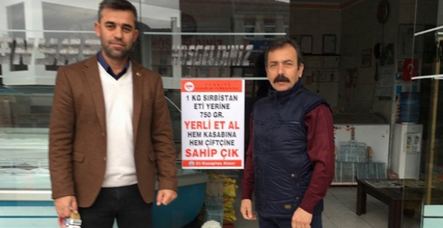 Kargı Esnaf Odası’ndan ithal ete afişli tepki