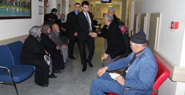 Kaymakam Çifci, hastaneyi ziyaret etti
