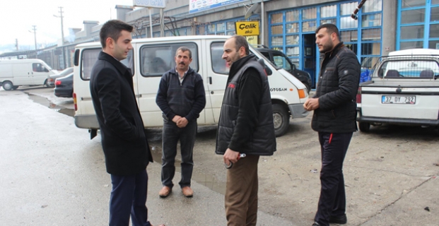 Kaymakam Çifci, sanayi esnafını ziyaret etti