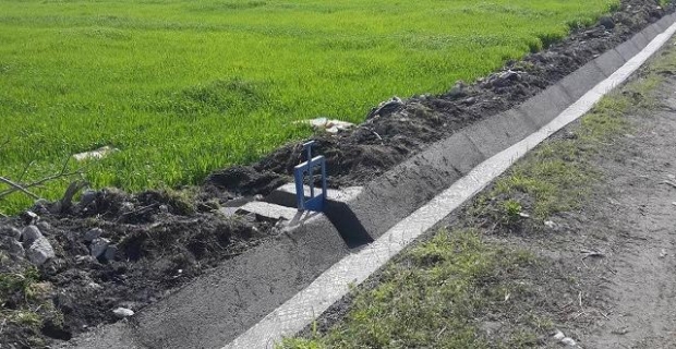 Sulama kanalı yapımı tamamlandı