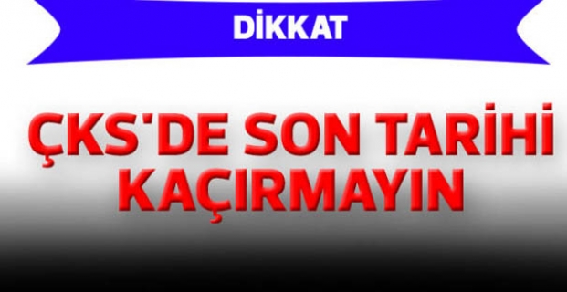 ÇKS ve destek başvurularında son gün 31 Aralık…