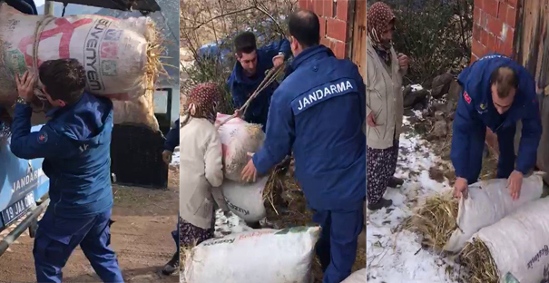 Jandarma’dan yürekleri ısıtan davranış