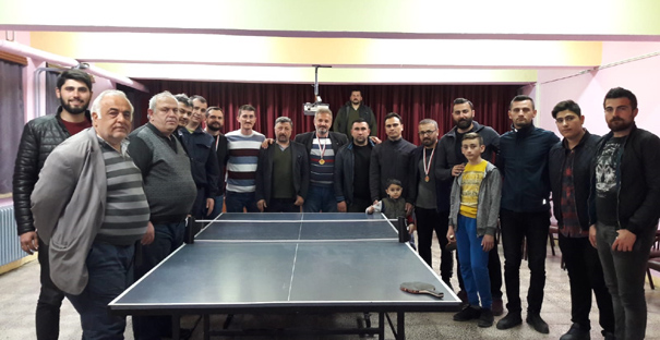 Hacıhamza'da Masa Tenisi Turnuvası