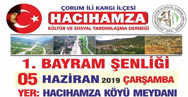Hacıhamza Köyü Derneği şenlik düzenliyor