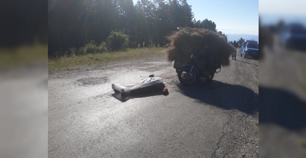 Sepetli motosikletle kaza yapan sürücü hayatını kaybetti