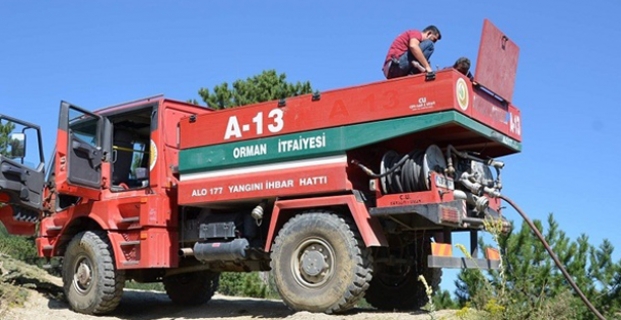 İzmir'deki yangına Kargı'dan itfaiye