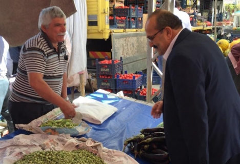 Başkan Şen Pazar Esnafını Dinledi