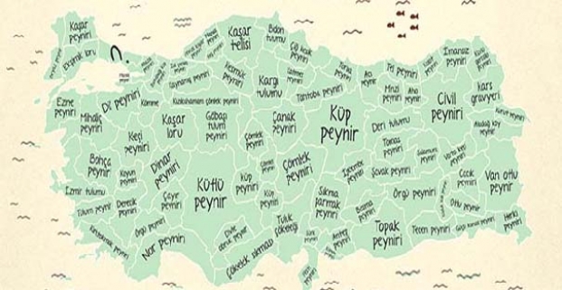 Kargı Tulumu peyniri Türkiye haritasında