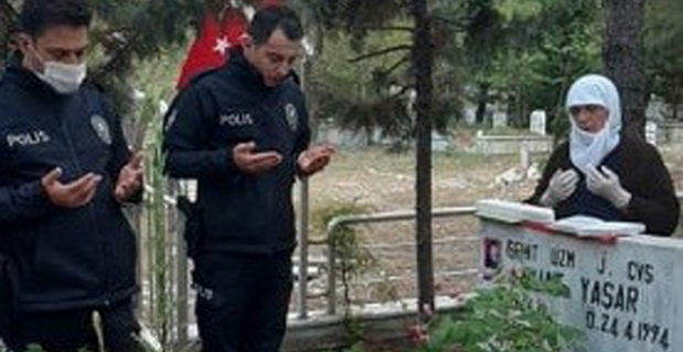 Polis, şehit annesinin isteğini yerine getirdi