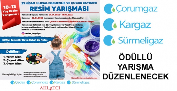 Çorumgaz ödüllü yarışma düzenleyecek