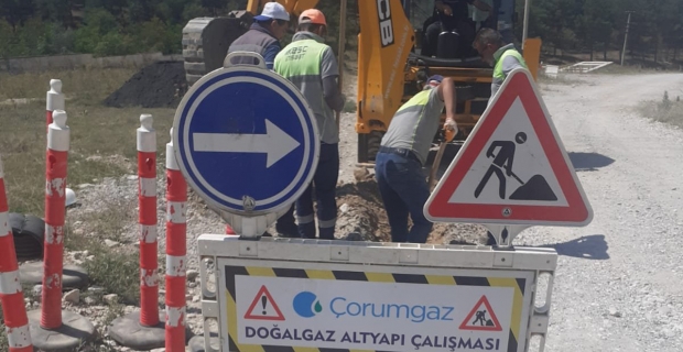 Doğalgaz için ilk kazma vuruldu