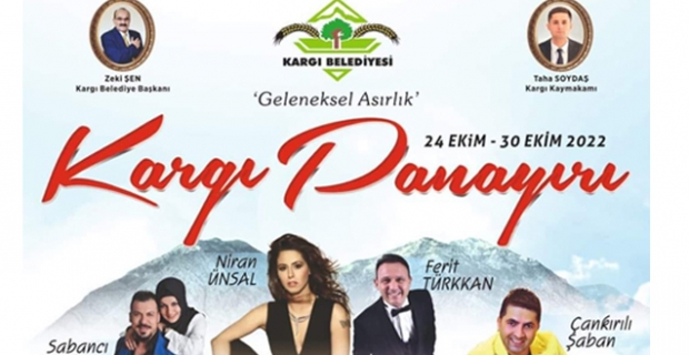 Kargı Panayırı 24 Ekim'de başlıyor