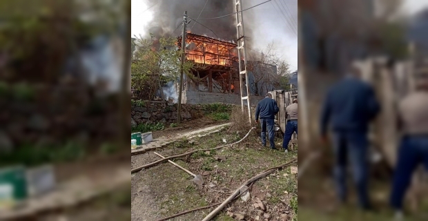 Kargı'da yangın: 6 ev yandı
