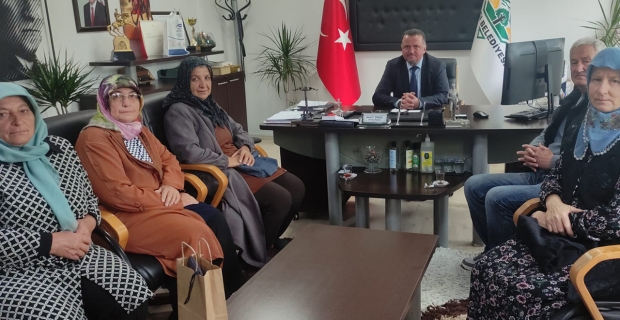 Başkan Dereli’ye girişimci kadınlardan hayırlı olsun ziyareti