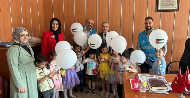 Kargı'daki minik öğrencilerden Filistin’e anlamlı destek