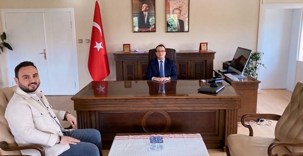 Kaymakam Furkan Aksoy’a hayırlı olsun ziyareti
