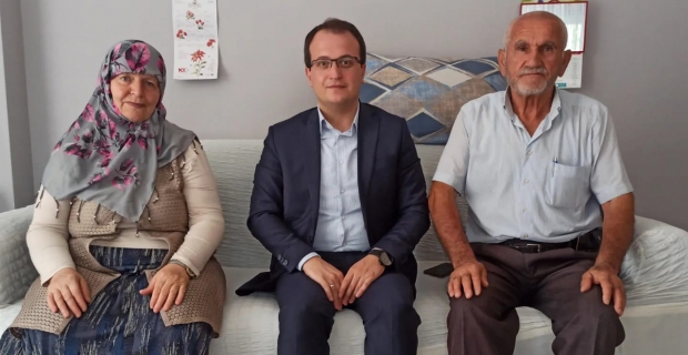 Kaymakam Aksoy ve Başkan Dereli, şehit aileleri ve gazileri ziyaret etti