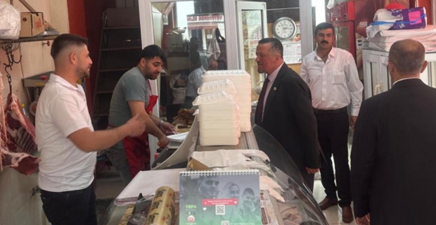Başkan Dereli’den esnaf ziyaretleri