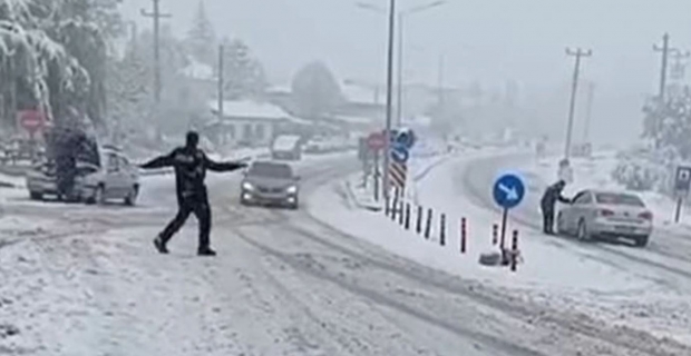Kırkdilim kar yağışı nedeniyle ulaşıma kapatıldı