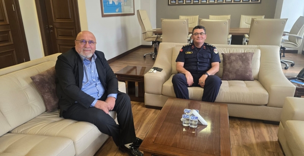 Hacı Odabaş’tan İl Jandarma Komutanı Kubilay Ayvaz’a hayırlı olsun ziyareti