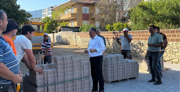 Kargı Belediye Başkanı Hamit Dereli yol onarım çalışmalarını inceledi