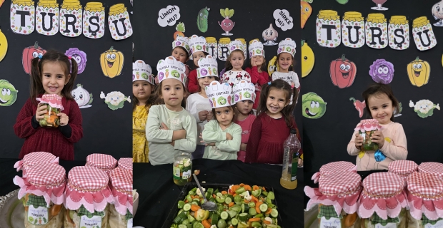 Küçük şefler turşu kurmayı öğrendi: Kargı'da kışa eğlenceli hazırlık