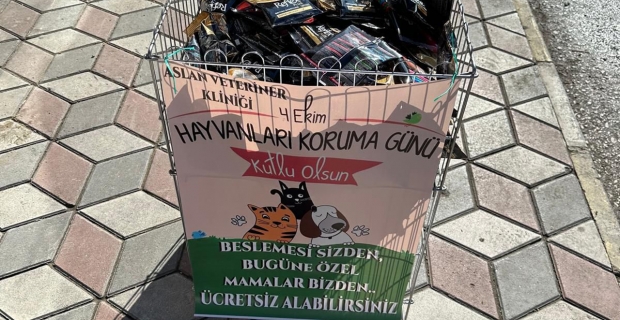 Veteriner Hekim Sinan Aslan’dan Hayvanları Koruma Günü’ne özel ücretsiz mama