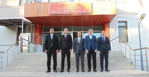 Kaymakam Düzgün’e meslektaşlarından hayırlı olsun ziyareti