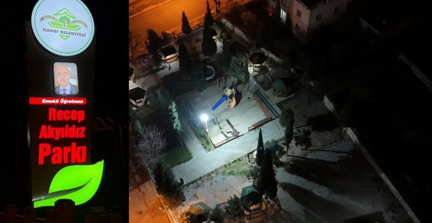 Sevilen öğretmen Recep Akyıldız’ın adı parka verildi