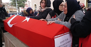 Şehidimiz son yolculuğuna uğurlandı