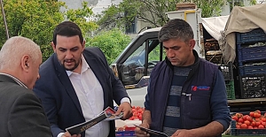 AK Gençlik pazarda seçim çalışması yaptı