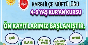 4-6 yaş Kur’an Kursu kayıtları başladı