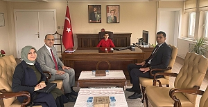 Kaymakam Akman makamını temsili olarak Yusuf Doğra’ya devretti