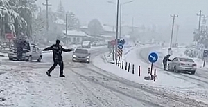 Kırkdilim kar yağışı nedeniyle ulaşıma kapatıldı