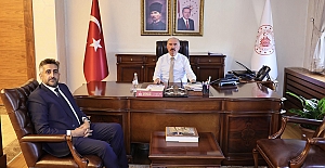 Başhekim Doç. Dr. Muhammed Gömeç'ten Vali Ali Çalgan'a ziyaret