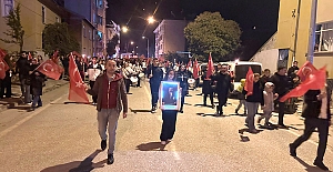 Kargı'da fener alayı yürüyüşü gerçekleştirildi