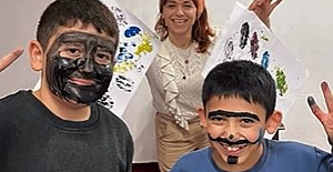 Cumhuriyet YBO pansiyonunda öğrencilerle etkinlik