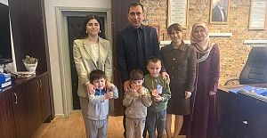 Kargı İlçe Milli Eğitim Müdürü Murat Peker, Özel Eğitim Sınıfı öğrencilerini makamında ağırladı