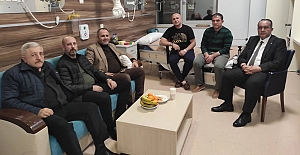 MHP Çorum İl Başkanı Çıplak’tan Kazım Karabıyık’a geçmiş olsun ziyareti