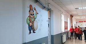 Kargı'da okul koridorları kültür ve estetikle buluştu