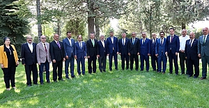 Vali Çiftçi, başkanlarla bir araya geldi