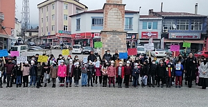 'Sigara ve alkole hayır’ demek için yürüdüler