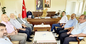 Kavuştu'dan Kaymakam Uyar'a ziyaret