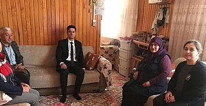 Kaymakam Soydaş’tan Şehit ailesine ziyaret