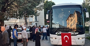 Kargı’daki hacı adayları dualarla kutsal topraklara uğurlandı