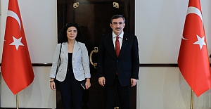 Cumhurbaşkanı Yardımcısı Cevdet Yılmaz'a KGK brifingi