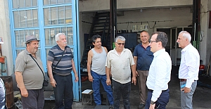 Kaymakam Aksoy, sanayi esnafı ile bir araya geldi