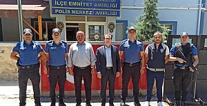 Kaymakam Aksoy ve Belediye Başkanı Dereli’den bayram ziyareti