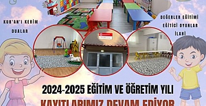 Yeni Cami 4-6 Yaş Kur'an Kursunda kayıtlar devam ediyor